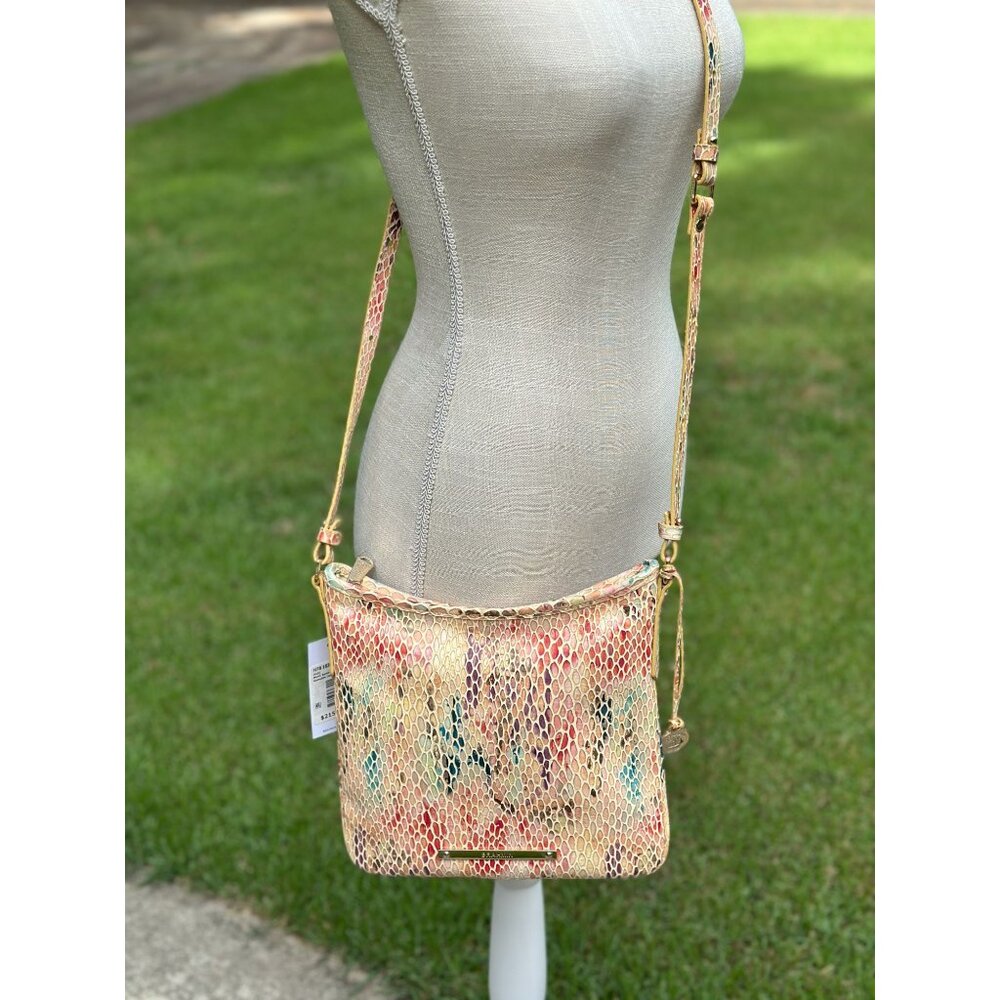 Brahmin Jody Multi Junie Snake Embossed Leather Crossbody H78183000050 NWT